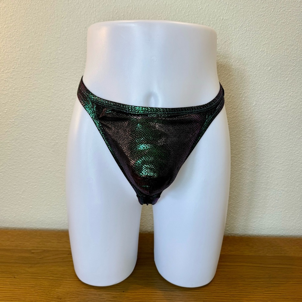 Andrew Christian Snake Print Thong Size L